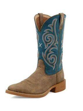 Twisted X Women's 11" Tech X Western Boots- Broad Square Toe- Ginger 9.5